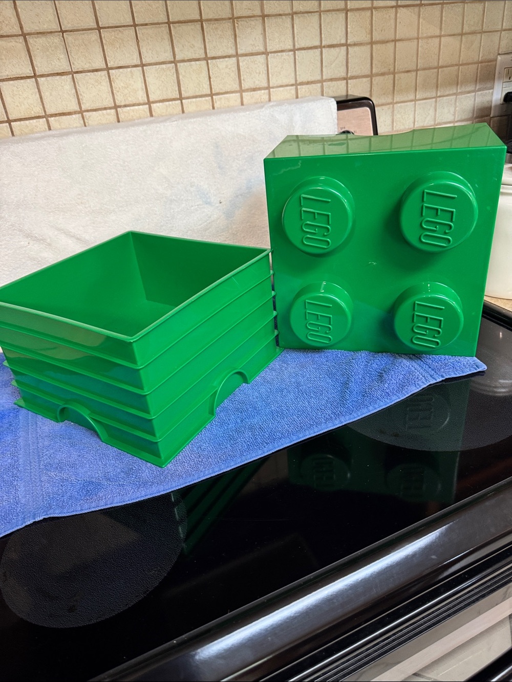 Lego Green Brick Storage Organizer Set